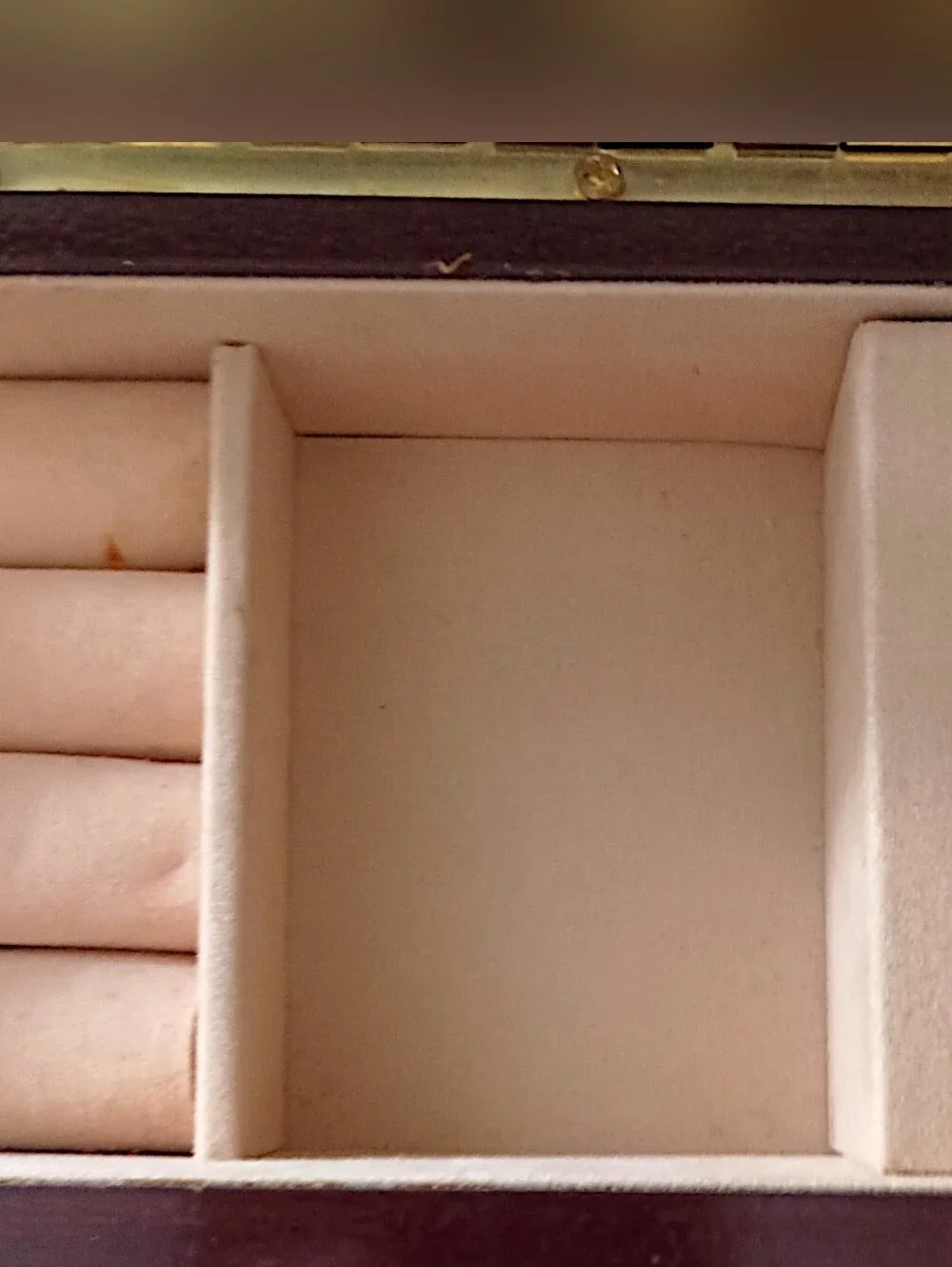 Wood Dried Pressed Flowers Jewelry Box Musical Plays Nadias Theme WORKS Vtg 90s
